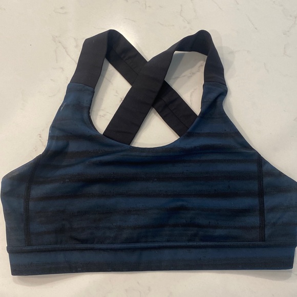 Lululemon sports bra - navy & black - Picture 1 of 4